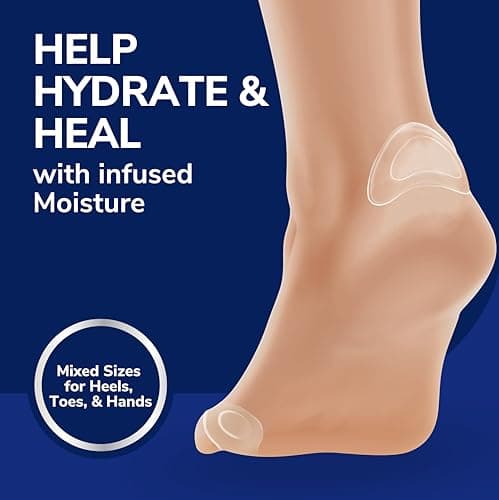 Dr. Scholl’s Blister Cushions Seal & Heal Bandage for Feet, Toes, Heels & Hands, 12 ct - Blister Prevention Pads, Hydrogel Technology Protects from Painful Shoe Pressure & Rubbing, Water-Resistant — view 2