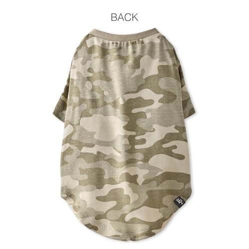 Pet Passion Toby II - The Perfect Tee, 3 Pack Short Sleeve Pet T-Shirt 100% Organic Cotton Tees Clothes for Small, Medium, Large Dogs​​, Sage Camo, Medium (20-45 lbs) — view 2