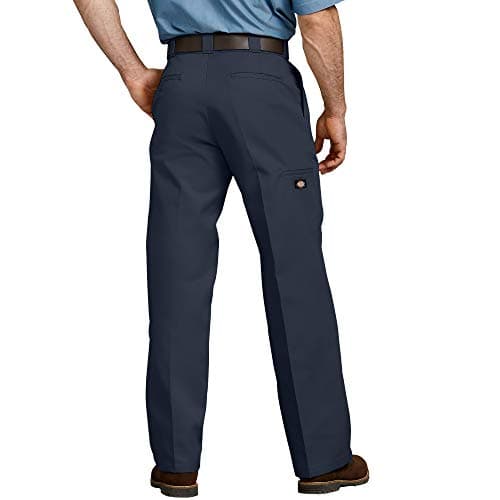 Dickies Men's Loose Fit Double Knee Twill Work Pant, Dark Navy, 32W x 34L