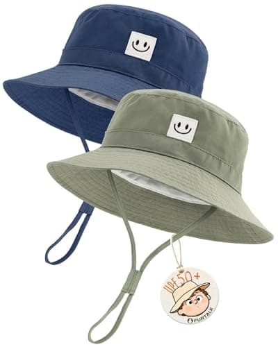 FURTALK Baby Sun Hat Smile Face Toddler Boys Girls Bucket Hat for Kids 0-5 Years