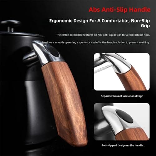 PQSIBBG Professional Stainless Steel Dripper Featuring Ergonomic Handle for Easy Cleanup and Daily Brewing Easy Coffee Maker — view 8