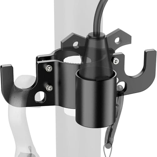 Metal Trailer Chain Holder with 7-Way Plug Mount, Towing Organizer for RV and Utility Trailers, Trailer Plug Holder — view 4
