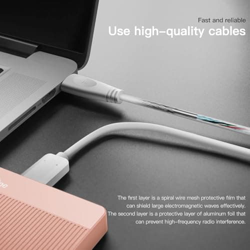 UnionSine 1TB Ultra Slim Portable External Hard Drive USB3.0 HDD Storage for PC,Mac, Desktop, Laptop, PS4, Xbox One, Xbox 360-Super Fast Transmission-HD-2510(Pink) — view 5