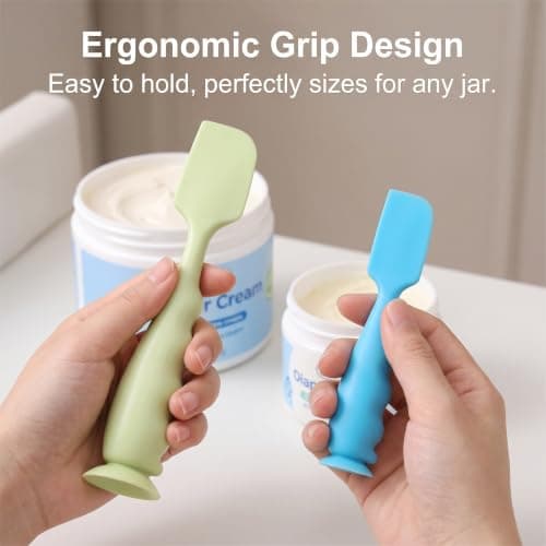 4 Pack Diaper Cream Spatula with 3 Case,Baby Butt Spatula Cream Applicator — view 4