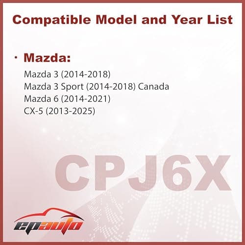 EPAuto CPJ6X (KD45-61-J6X) Cabin Air Filter includes Activated Carbon Replacement for Mazda 3 (2014-2018), Mazda 6 (2014-2021), CX-5 (2013-2025)