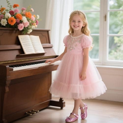 Otter MOMO Toddler/Little Girls Mary Jane Ballerina Flats Size 11 Shoes Slip-on School Party Dress Shoes — view 2