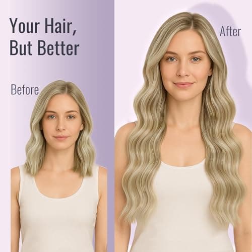 Fshine Tape in Hair Extensions 12 Inch 30g Dark Ash Blonde Highlighted Golden Blonde Hair Extensions Tape in Real Hair 20pcs Invisible Straight Blonde Tape in Remy Human Hair Extensions for Women — view 5