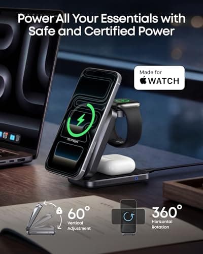 Anker Prime 25W Qi2.2-Certified Palm-Sized 3-in-1 Foldable MagSafe Charger — view 3