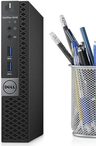 Dell Optiplex 3040 Micro Mini Desktop Computer PC, 6th Gen Core 3.20 GHz, 8GB RAM, 256GB SSD, WiFi, Bluetooth, Keyboard & Mouse, Windows 11 Pro (Renewed)