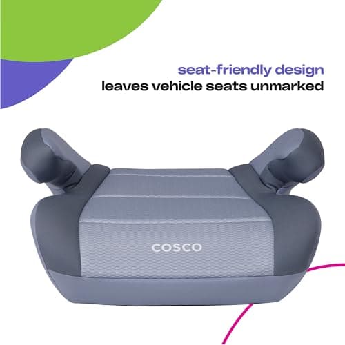 Cosco Topside Backless Booster Car Seat, Lightweight Booster Seats for Cars 40-100 lbs, Backless Booster Seat for Car, Turquoise — view 2