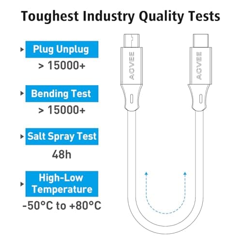 AGVEE 10ft USB-C to Micro USB Cable — view 4