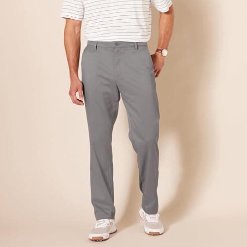 Amazon Essentials Men's Classic-Fit Moisture-Wicking Stretch Golf Pants with Active Waistband (Available in Big & Tall), Gray, 38W x 32L — view 5