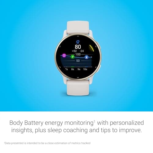 Garmin vívoactive 5, Health and Fitness GPS Smartwatch, AMOLED Display, Up to 11 Days of Battery, Ivory — view 3