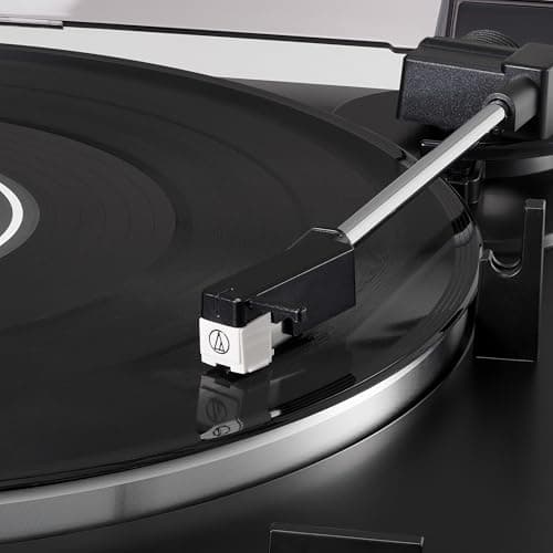 Audio-Technica AT-LP60X-BK Fully Automatic Belt-Drive Stereo Turntable, Black, Hi-Fi, 2 Speed, Dust Cover, Anti-Resonance, Die-Cast Aluminum Platter — view 5