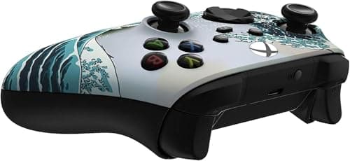Custom Controllerzz Wireless Controller for Microsoft Xbox Series X/S & Xbox One - Custom Soft Touch Feel - Custom Xbox Series X/S Controller (X/S Waves) — view 4