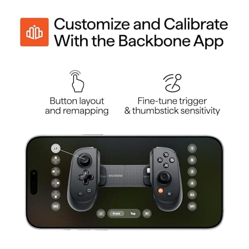 BACKBONE Pro Gaming Controller for iPhone 15/16/17 & Android, USB-C/Bluetooth Controller, Stream Xbox, Play Call of Duty, PlayStation via iOS Remote Play — view 8