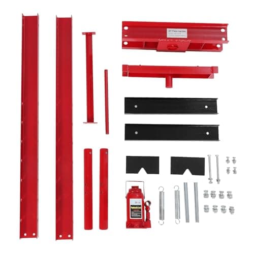 20 T Hydraulic Shop Press, Hydraulic Press H-Frame Garage with Movable Plates, Shop Press Adjustable Working Table Height, for Car Repair and Garage, Blue — view 5