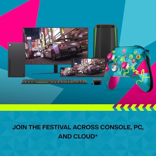 Xbox Wireless Gaming Controller | Forza Horizon 6 Limited Edition | Console, PC, & Cloud Devices | Dynamic Lighting Effects | Wireless, Bluetooth, USB-C Connectivity — view 6
