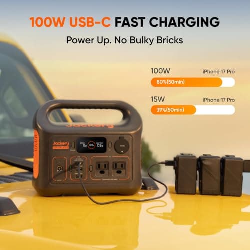 Jackery Portable Power Station Explorer 300, 292Wh Backup LiFePO4 Battery, Solar Generator for Outdoors Camping Travel Hunting Blackout (Solar Panel Optional) — view 4