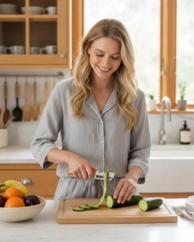 Zero Snag Wooden Kitchen Tools 2-in-1 Multifunctional Vegetable Peeler for Opene Multi-Functional Premium Stainless Steel with Woodens Handle and 2026 New Tool with Bottle Opener (1pc) — view 5