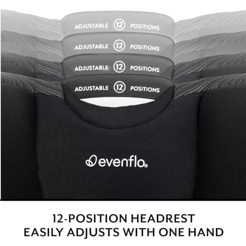 Evenflo All4Stages Slim 4-in-1 Convertible Car Seat (Tybee Black) — view 4