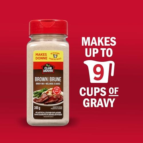 Club House Brown Gravy Mix, Ready in 5 Minutes, Makes Up To 9 Cups, Easy Store & Pour, No Artificial Colours or Flavours, 300 g — view 2