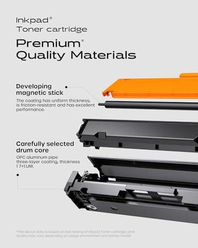 iNKPAD 219A 219X MFP 3302FDWG Tóner con Chip Compatible con HP Color LaserJet Pro MFP 3302FDWG 3302SDWG 3302FDW 3302SDW 3302FDN 3202DW 3302FDNG 3202DN W2190A W2191A W2192A W2193A W2194A 4 Unidades — view 2
