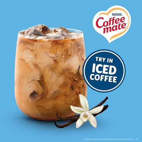 Nestle Coffee mate Coffee Creamer, French Vanilla, Liquid Creamer Singles, Non Dairy, No Refrigeration, 0.375 fl oz Tubs (Pack of 360) — view 3