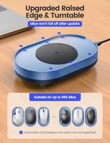 Vaydeer Undetectable Mouse Mover, M4 Mouse Jiggler Device with ON/Off Switch, Driver-Free Shaker Wiggler Mouse Movement Simulation for Computer Awakening, Gift Ideal for Men/Women — view 4