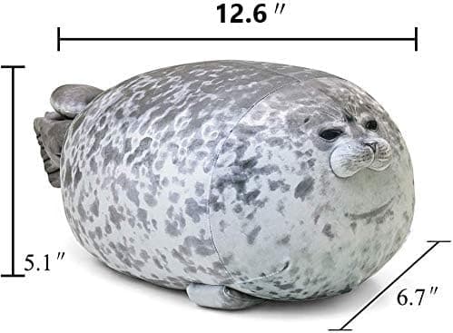 MerryXD Chubby Blob Seal Pillow,Stuffed Cotton Plush Animal Toy Cute Ocean Small(13 in) — view 2