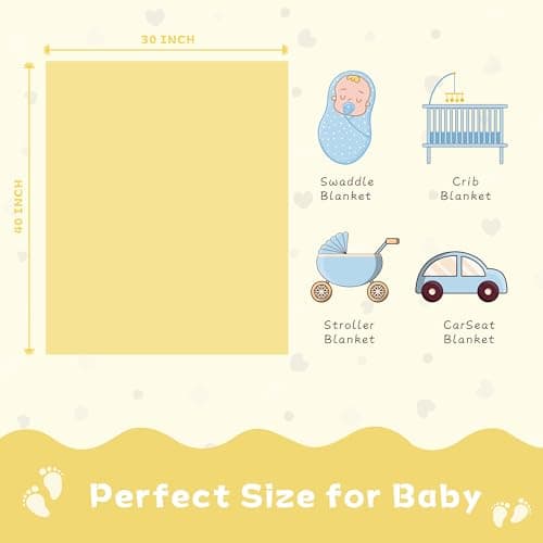 Yurhap Heart Baby Blanket, Love Plush Fleece Baby Blankets for Girls Boys — view 5
