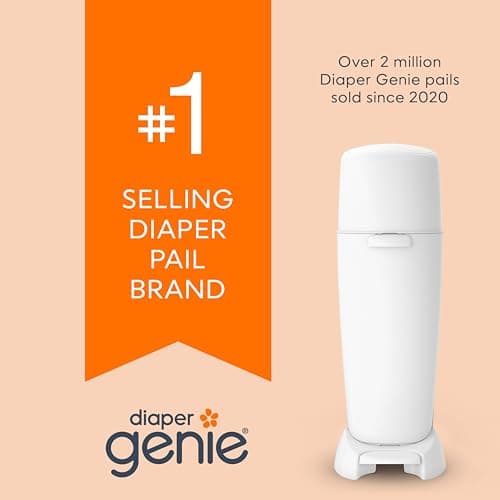 Diaper Genie Essentials Round Refill 4-Pack | Holds Up to 1280 Newborn Diapers | Features Unscented Continuous Film | Compatible with Diaper Genie Complete and Expressions Pails — view 8