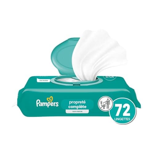 Pampers Baby Wipes, Complete Clean Fragrance Free, 1X Pop Top, Hypoallergenic and Dermatologist-Tested, 1 Pack (Count of 72) — view 2