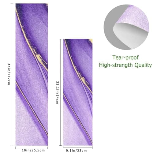xigua Purple Texture Skateboard Grip Tape, Non-Slip Sandpaper for Longboard & Scooters, Wear-Resisting Griptape Sheet, 33.1x9.1 Inch — view 2