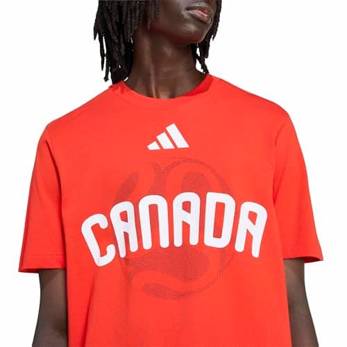 adidas Men's FIFA World Cup 26 Canada T-Shirt, Active Red, Medium — view 3