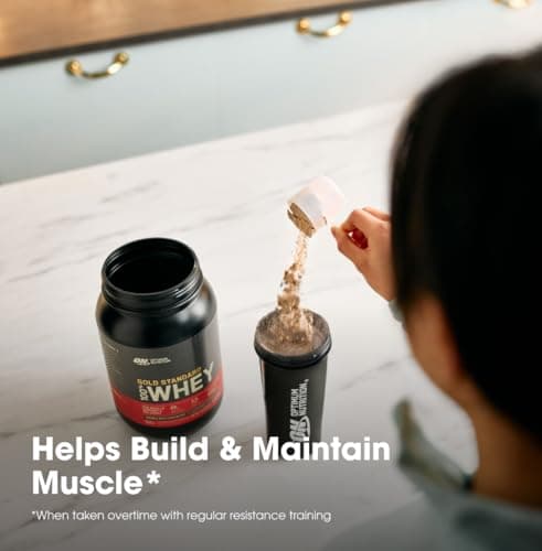 Optimum Nutrition Gold Standard 100% Whey Protein Powder, 670g - Vanilla Ice Cream - 22 servings (packaging may vary) — view 7