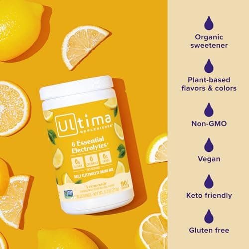 Ultima Replenisher Daily Electrolyte Powder Drink Mix, 90-Serving Canister — view 4