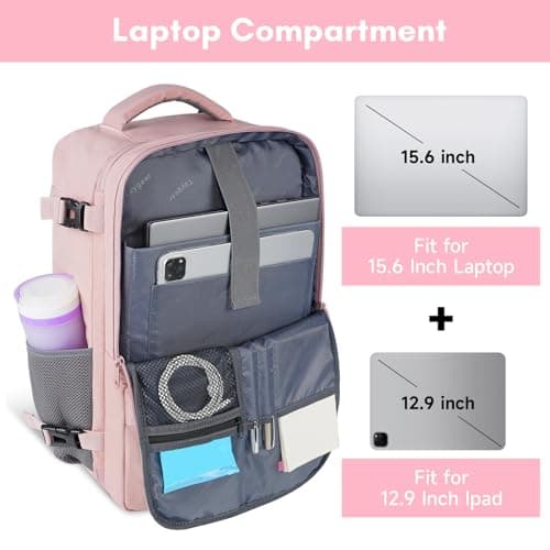 Taygeer Travel Backpack for Women, TSA Carry On Backpack Flight Approved — view 4