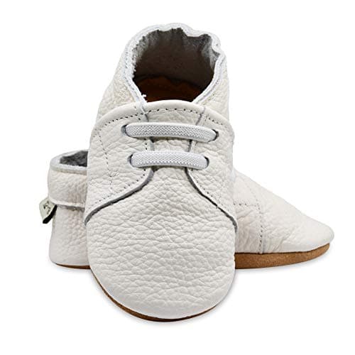 iEvolve Baby Shoes Baby Toddler Soft Sole Prewalker Baby First Walking Shoes Crib Shoes Baby Moccasins(White Sneaker, 6-12 Months) — view 2