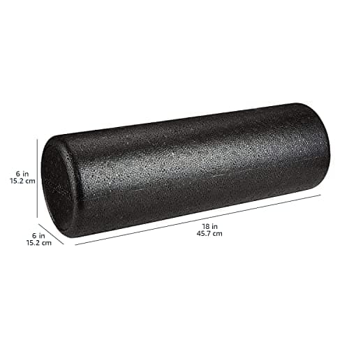 Amazon Basics High-Density Foam Roller for Exercise and Recovery, 18 Inches, Black — view 3