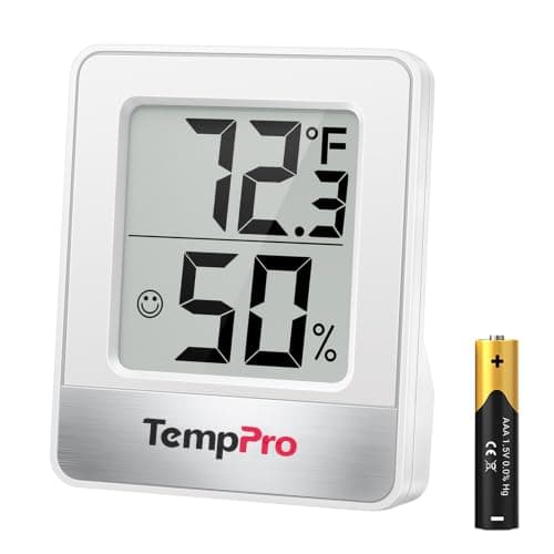 TempPro TP49 Digital Hygrometer Indoor Thermometer Humidity Meter Room Thermometer with Temperature and Humidity Monitor Mini Hygrometer Outdoor Thermometer (Previously ThermoPro)