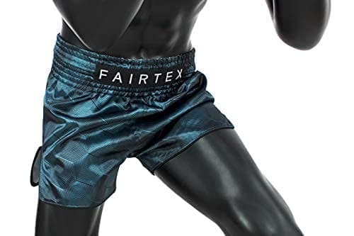 Fairtex Model BS1902 Stealth Grayish Green Color - Satin Shorts for Boxing, Kick Boxing, Muay Thai, MMA, K1 (L) — view 4