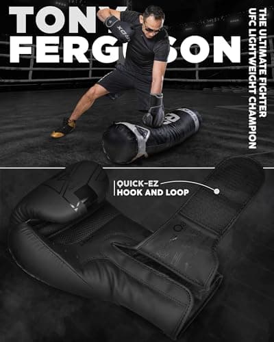 RDX Boxing Gloves, Pro Training Sparring, Maya Hide Leather, Muay Thai MMA Kickboxing, Men Women Adult, Heavy Punching Bag Focus Mitts Pads Workout, Ventilated Palm, Multi Layered, 8 10 12 14 16 18 Oz — view 5