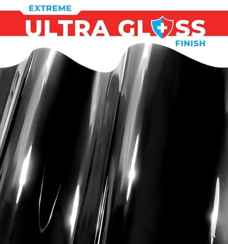 ColorFusion PPF by VViViD, Gloss Piano Black Dry Apply PPF Vinyl Car Wrap Roll 1ft x 5ft — view 2