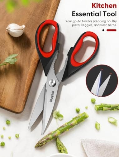 iBayam Kitchen Scissors Shears All Purpose Heavy Duty, Protective Sheath — view 3