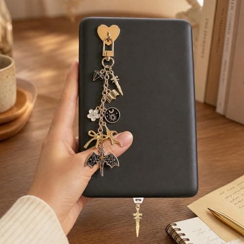 Wxiben Dust Plug Charm Chains for Kindle 3 Pcs Phone Charms with Chain Bracelet Strap Decorating Accessories Gift for Reader Book Lovers Women Men Charms Compatible for E-Reader Type C (Fantasy) — view 5