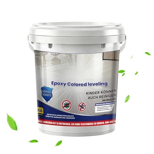Shakven Concrete Paint - High-Gloss Self-Leveling - Self Leveling Epoxy Floor Paint - for House Home Dorm Apartment Indoor Shower Room Garage Concrete Building — view 5
