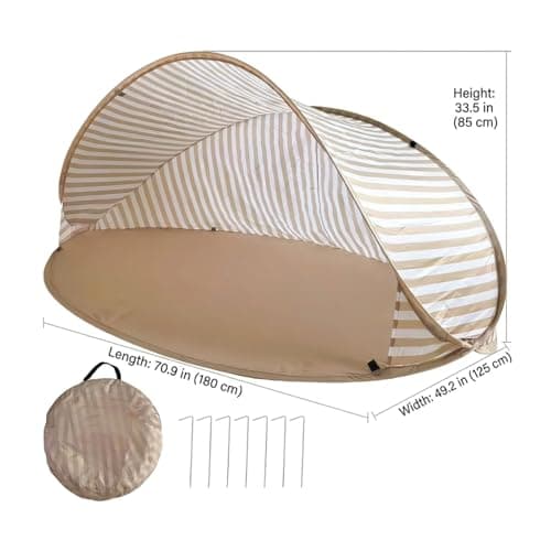Baby Beach Tent, Beach Tent for Kids, Sun Shelter with UPF 50+ Sun Protection, Instant Baby for Outdoor Camping, Park & Sand — view 2