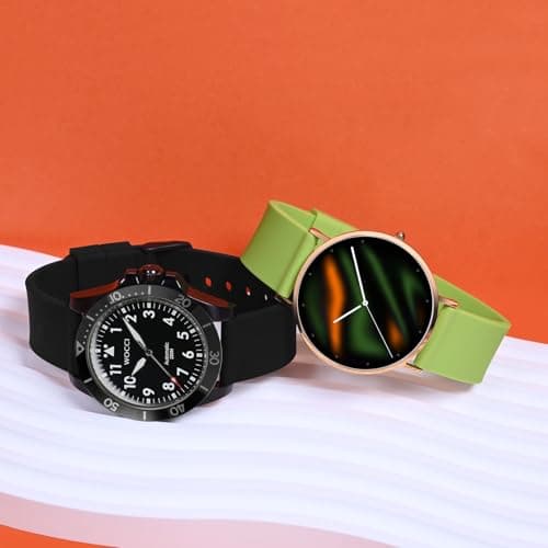 WOCCI 16mm Silicone Watch Band, Quick Release Rubber Replacement Strap with Black Stainless Steel Buckle (Black) — view 6