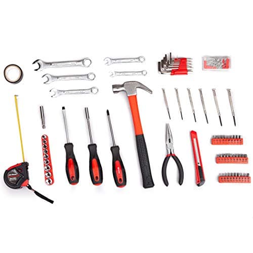 CARTMAN 148-Piece Tool Set - General Household Hand Tool Kit with Plastic Toolbox Storage Case — view 2